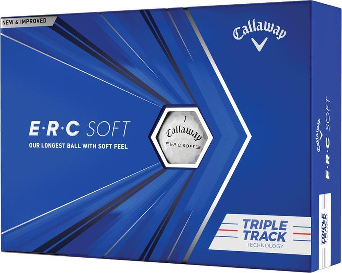 Callaway ERC Soft 2021 Triple Track Golfballen - Wit