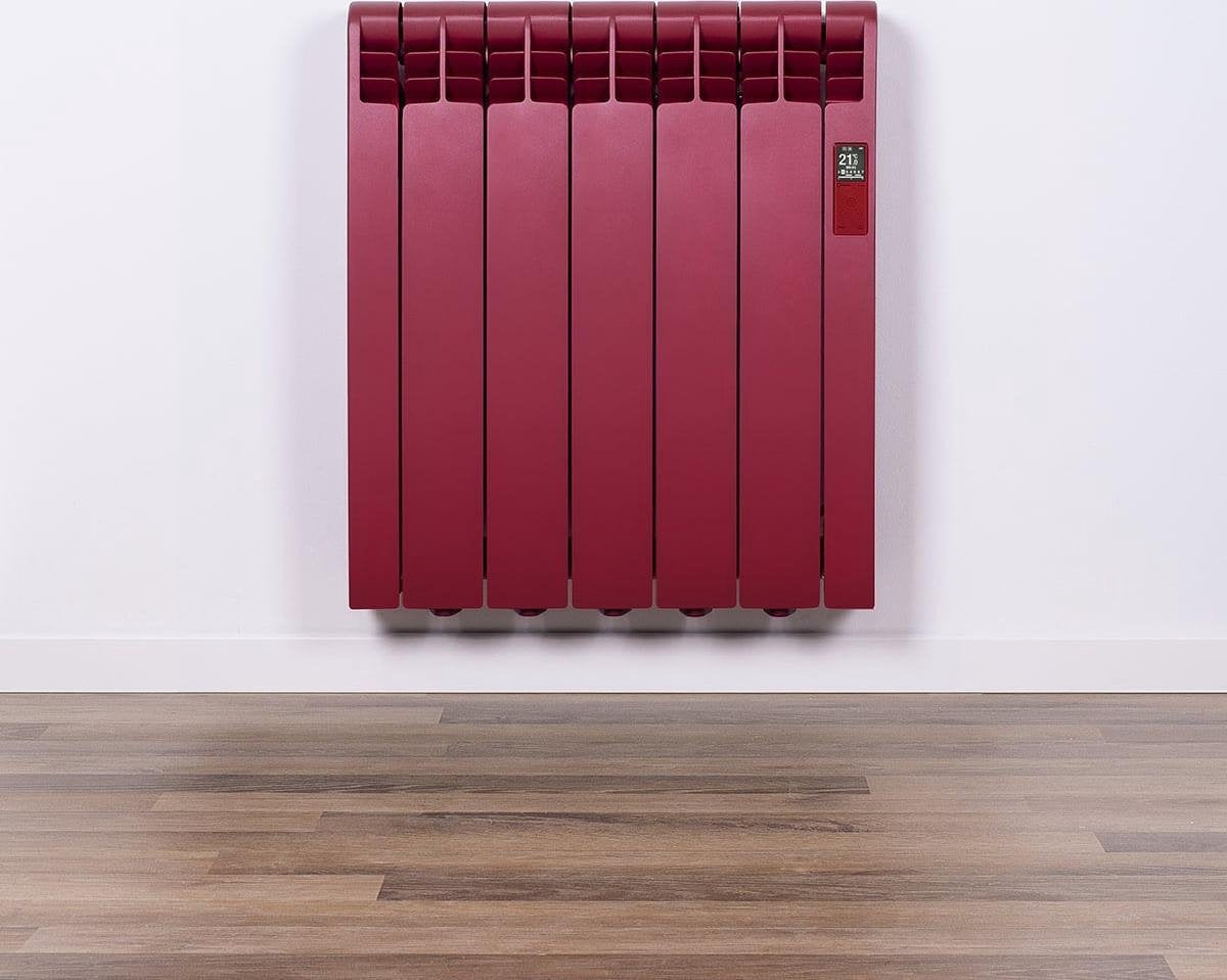 Elektrische Radiator Wifi Ruby Red (RAL) - Smartcontrol via app - Energiebesparende functies - Laag verbruik - Realtime consumptie - 5 elementen - 550 W - Zuinigste Radiator