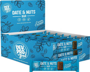 Dev. Pro. Dadel & Noten reep - kokos chocolade smaak - doos met 16 repen - handige SRP verpakking - lekker voor op school of in de sportschool