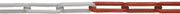 pewag 14286 signaalketting PE rood / wit 10 mm