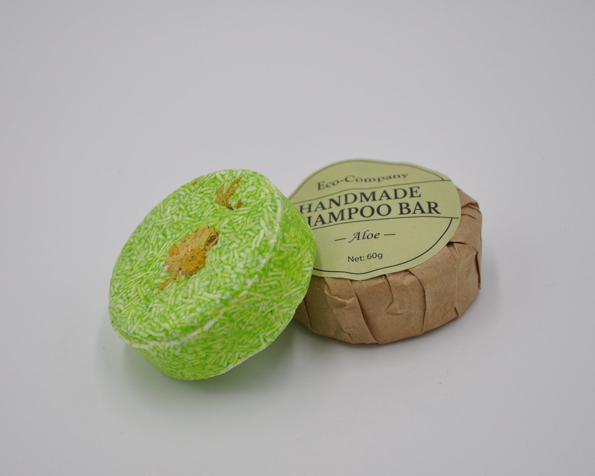 Shampoo bar Aloe vera - Handgemaakt - Zero waste - Jeukende hoofdhuid en roos