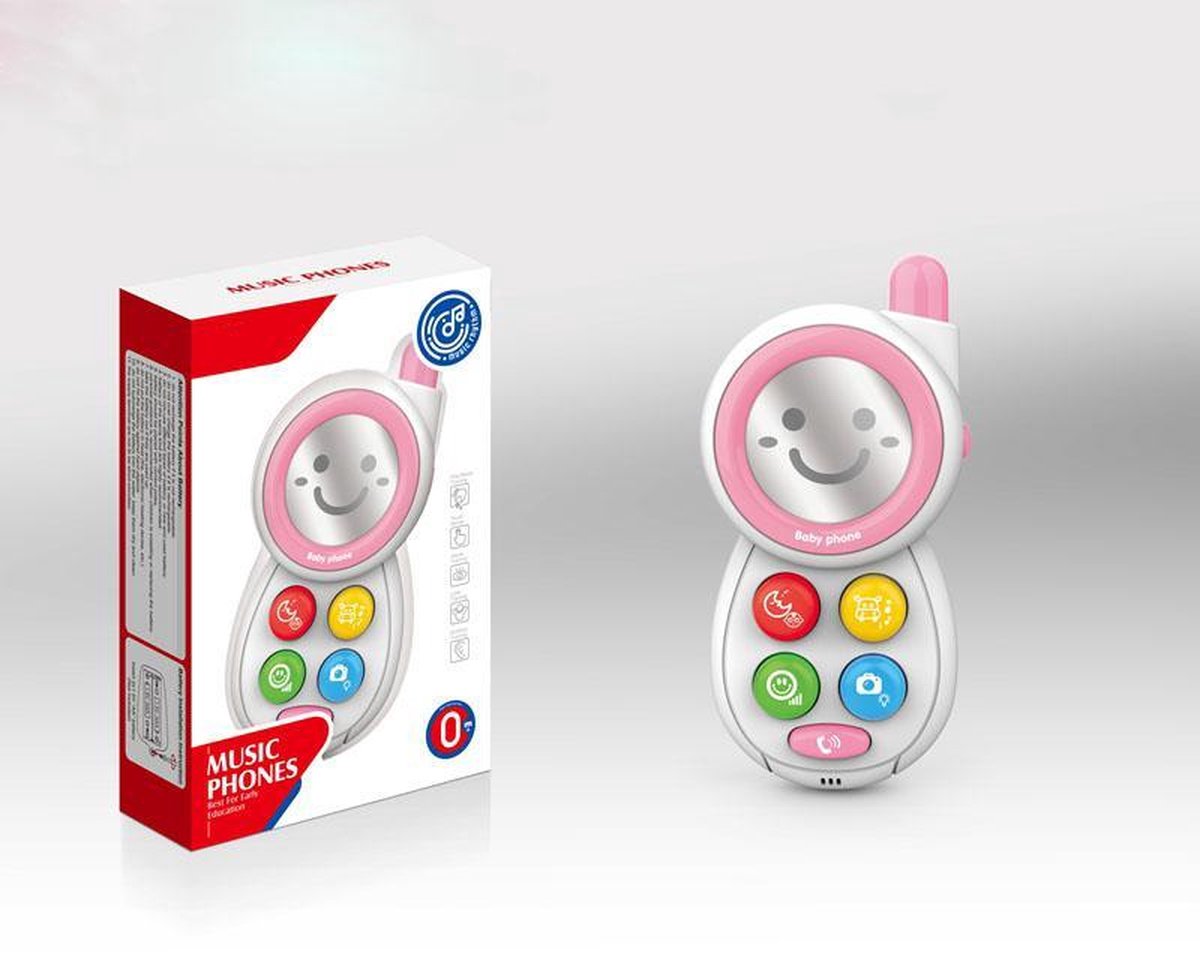 Baby Telefoon – 1 jaar | Kindertelefoon Speelgoed | Speelgoed Telefoon | Telefoon Speelgoed Baby - Wit