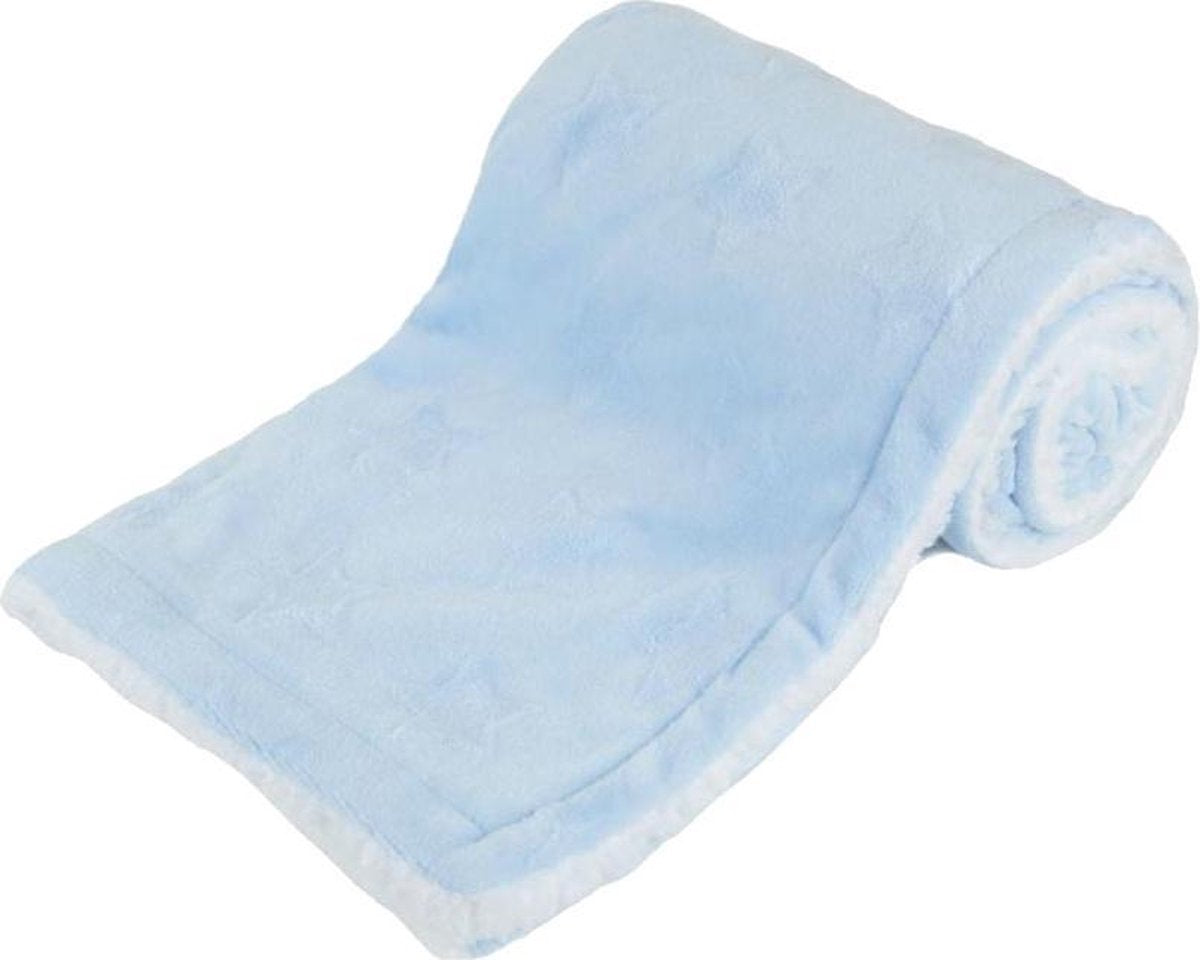 Soft Touch Dekentje Ster 75 X 100 Cm Polyester/sherpa Lichtblauw