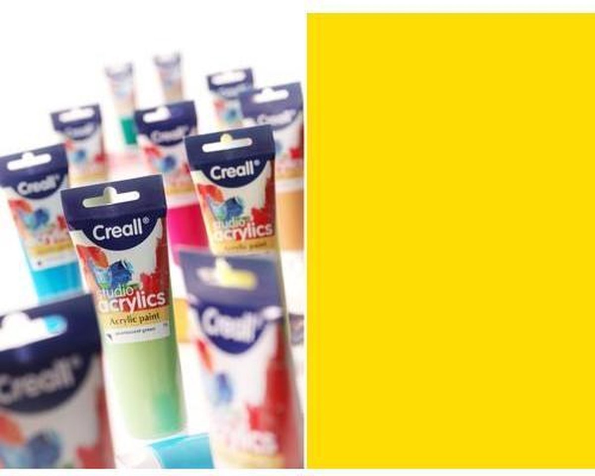 Creall Studio - acrylverf  geel 1 Tube120 Mililiter 33706