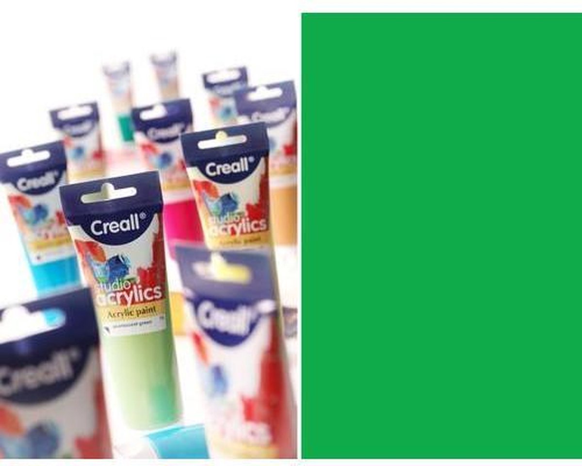 Creall Studio - acrylverf  briljant groen 1 Tube120 Mililiter 33750