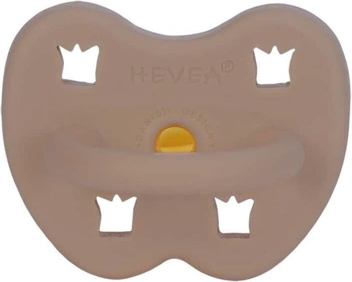 HEVEA orthodontisch 3-36 maanden| Speen| Fudge| beige| natuurrubber
