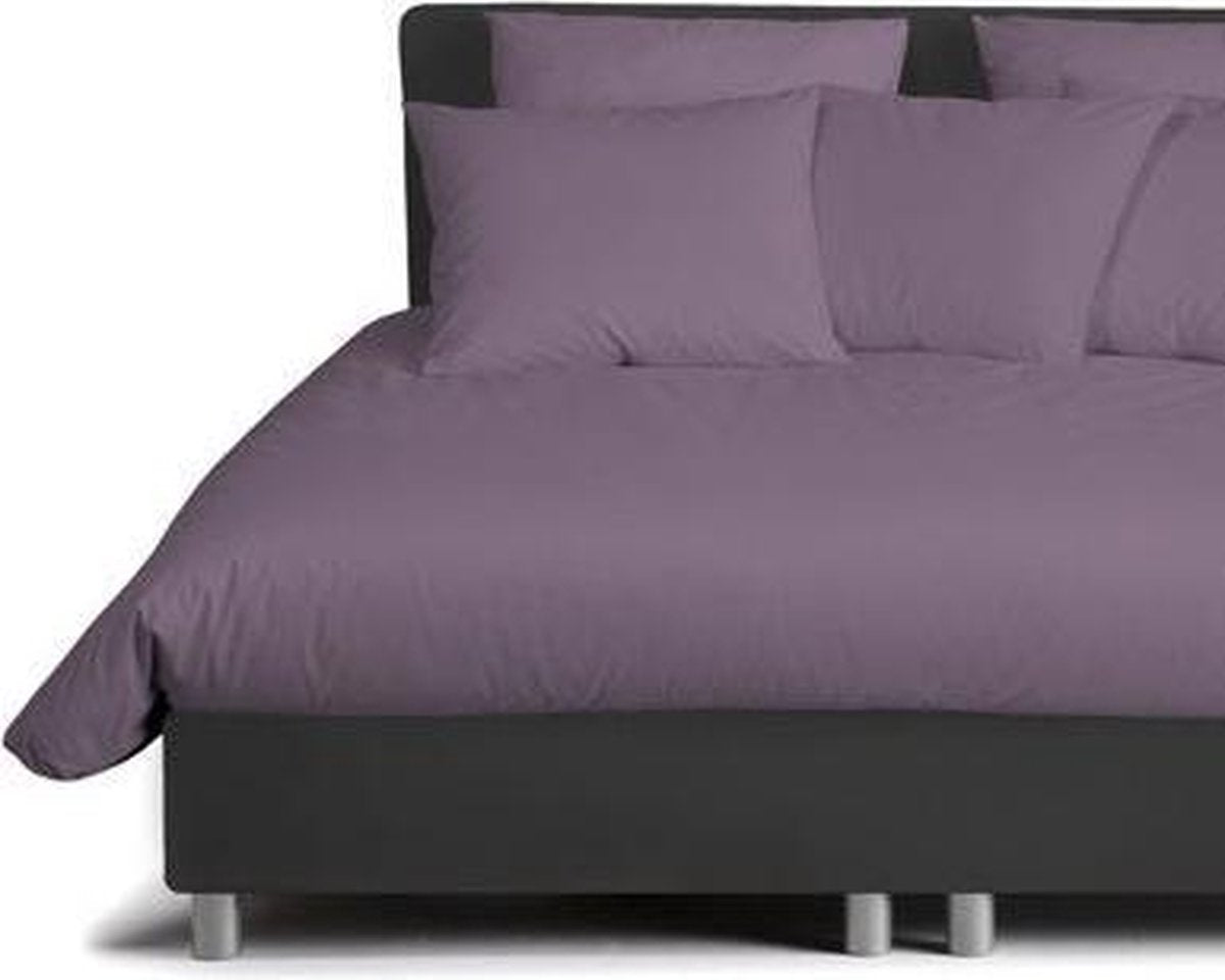 Dekbedovertrekset katoen 200 x 200/220 (21) purple uni Damai