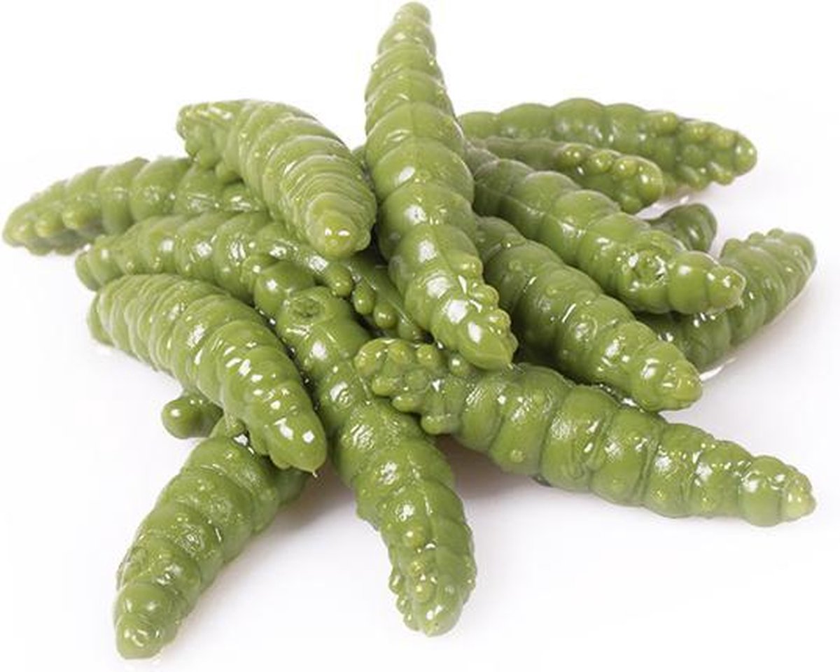 Libra Lures Larve - Olive - 3cm - 15 Stuks - Olijfgroen