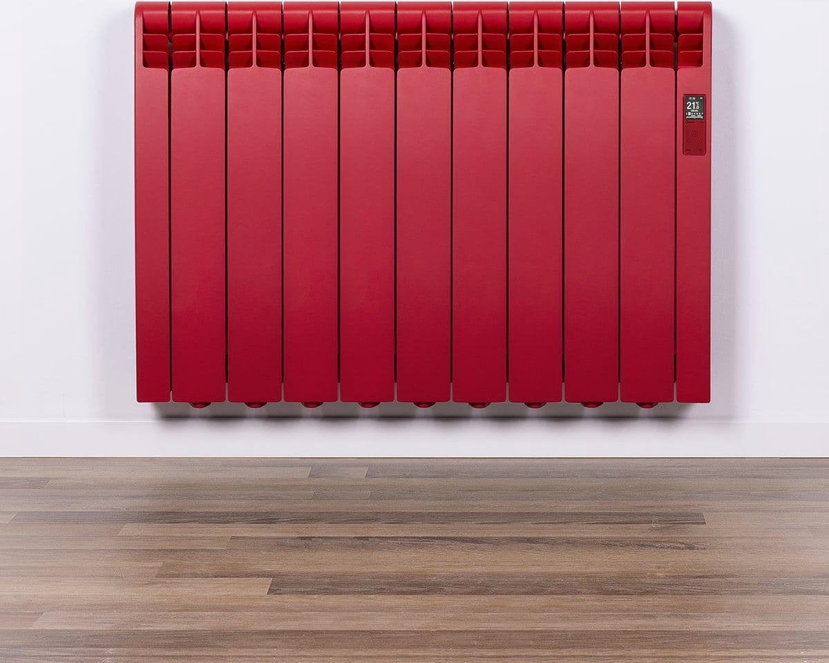 Elektrische Radiator Wifi Flame Red (RAL) - Smartcontrol via app - Energiebesparende functies - Laag verbruik - Realtime consumptie - 9 elementen - 990 W - Zuinigste Radiator