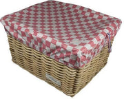 Box L Pink Checker voor fietsmand of fietskrat