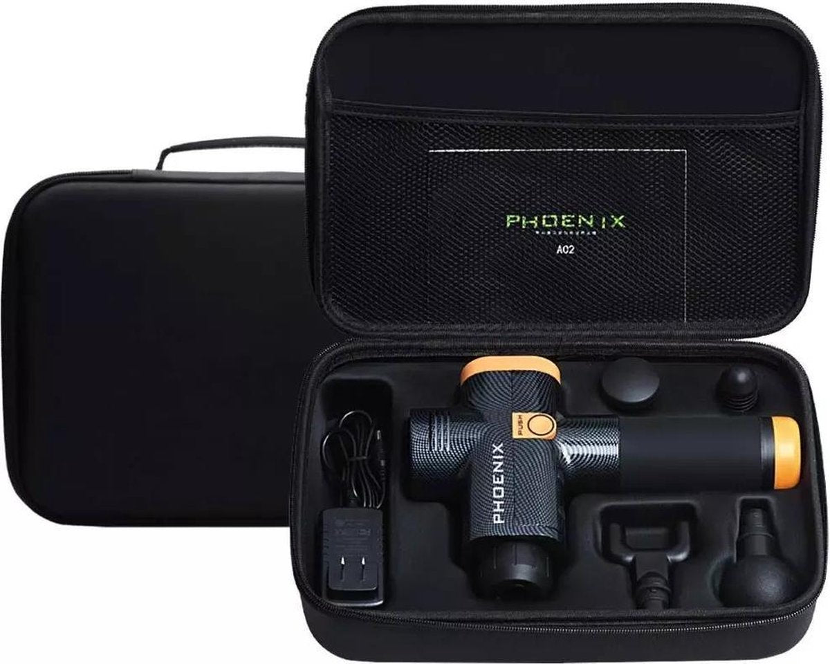Massage Gun - 4 GRATIS Kopstukken - Gratis E-Book - Krachtige accu - Spierherstel - Zelfmassage - Triggerpoint - Sport Massage