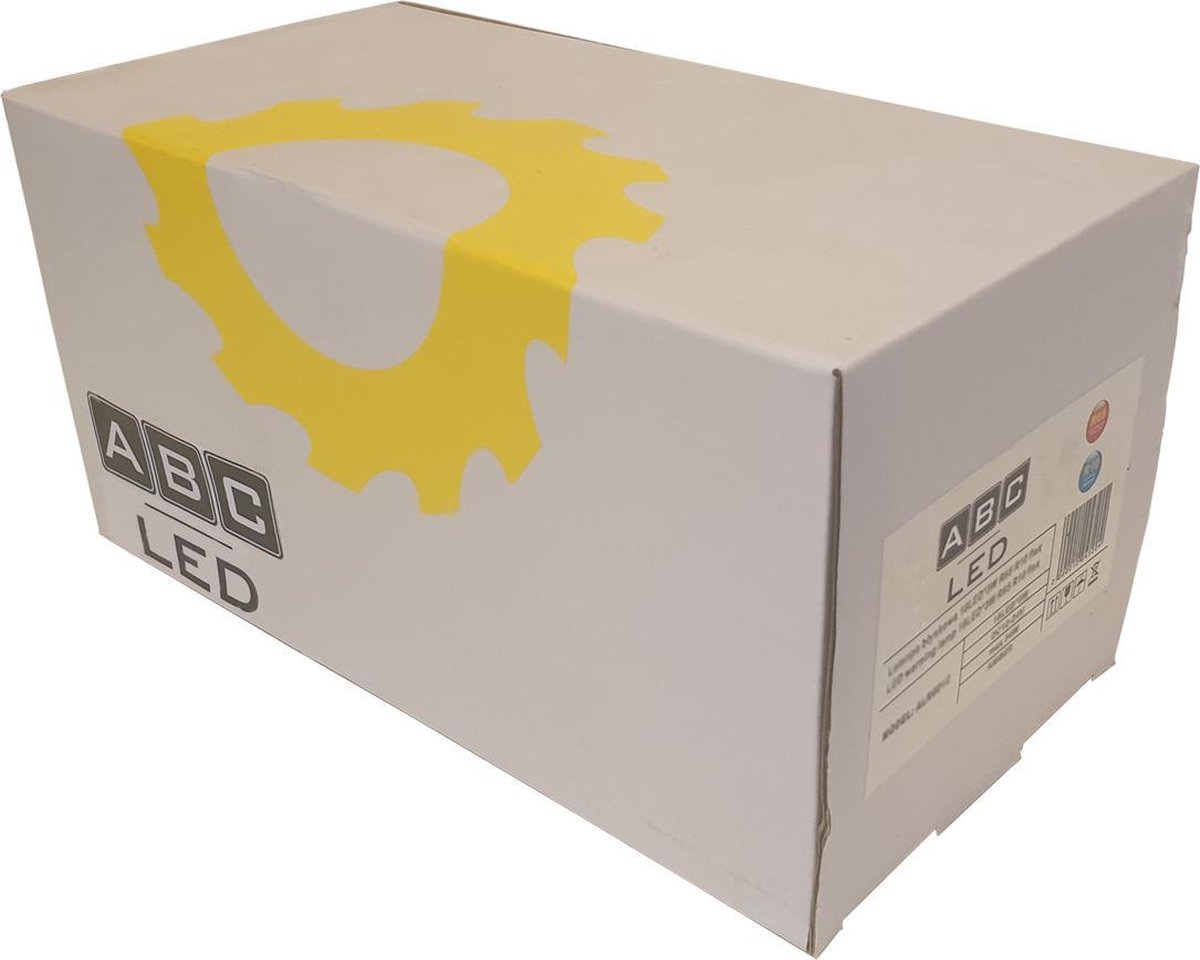 ORANJE dak zwaailicht - 12V/24V - 10 LED - R65 / R10 - magnetische bevestiging