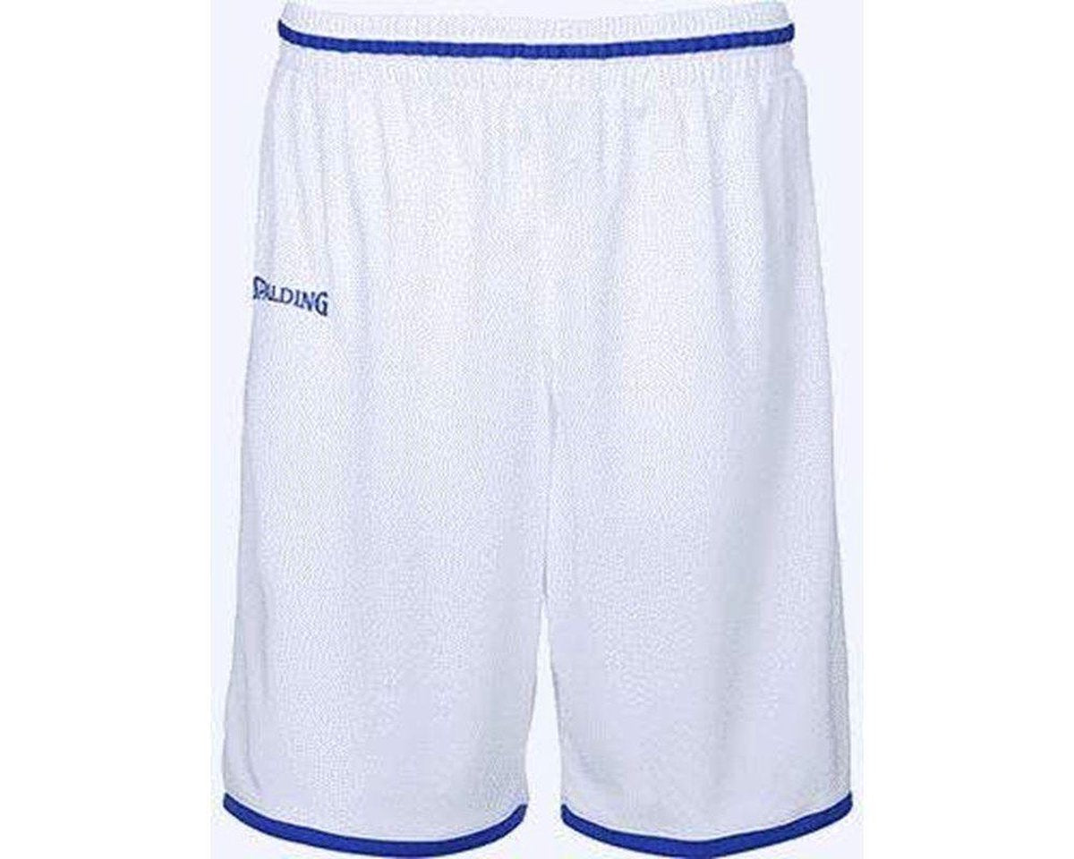 Spalding Move Basketbalshort - Wit / Royal | Maat: XL