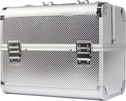 Aluminium Koffer Zilver/Make-up koffer/Beautycase/Visagie koffer /Cosmetica koffer /Beauty case/ Nagelstyliste koffe