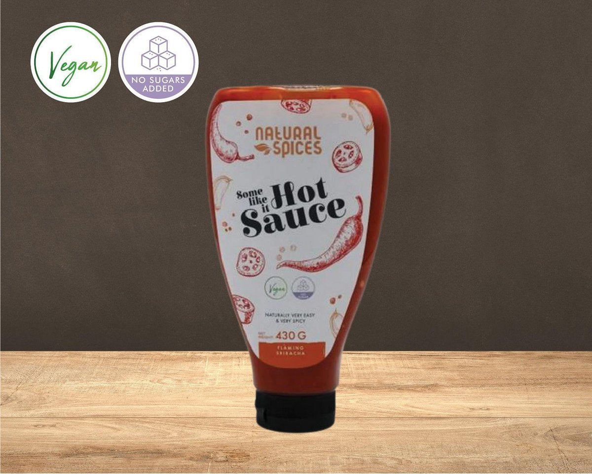 2x Some Like It Hot Sauce: Premium vegan/low cal sriracha (echte jalapeño pepers) - zonder E621 smaakversterker!