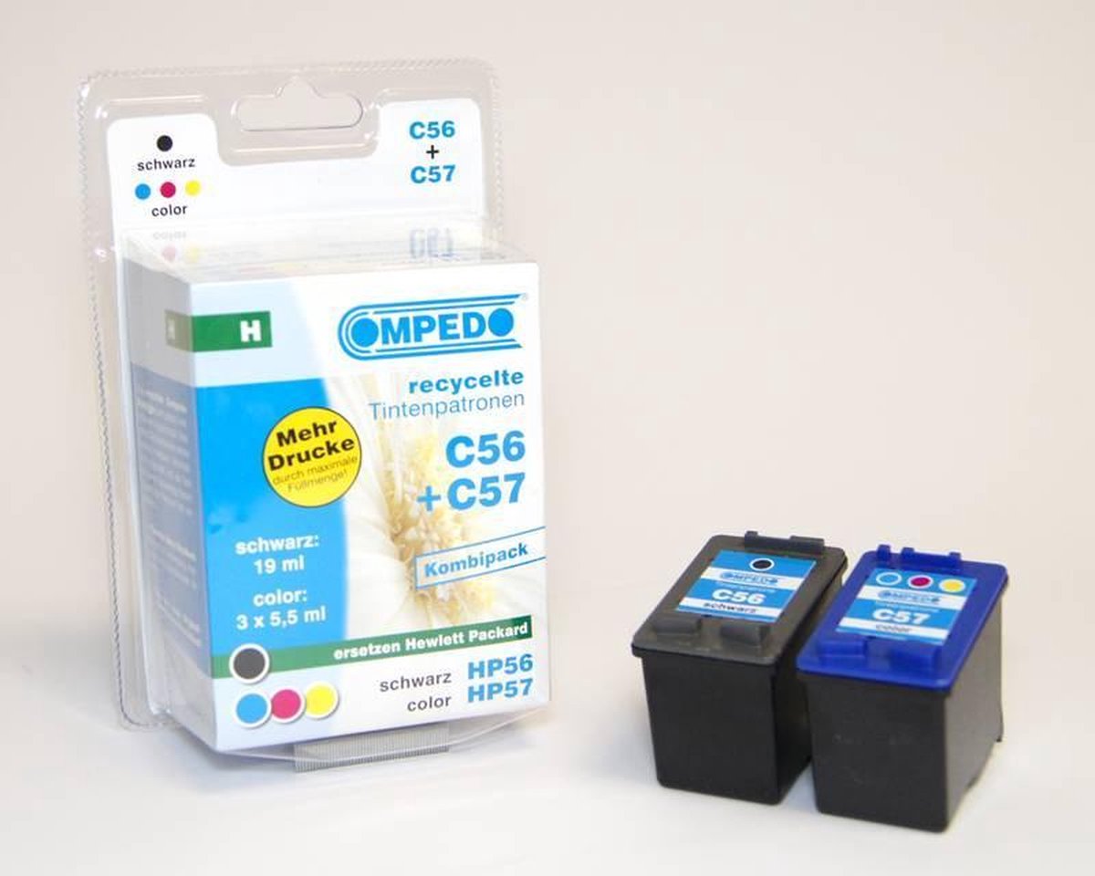 Geschikt voor HP 56 printercartridge zwart