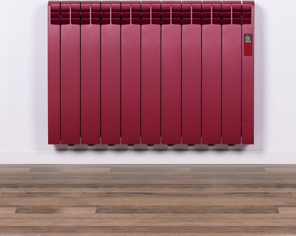 Elektrische Radiator Wifi Ruby Red (RAL) - Smartcontrol via app - Energiebesparende functies - Laag verbruik - Realtime consumptie - 9 elementen - 990 W - Zuinigste Radiator