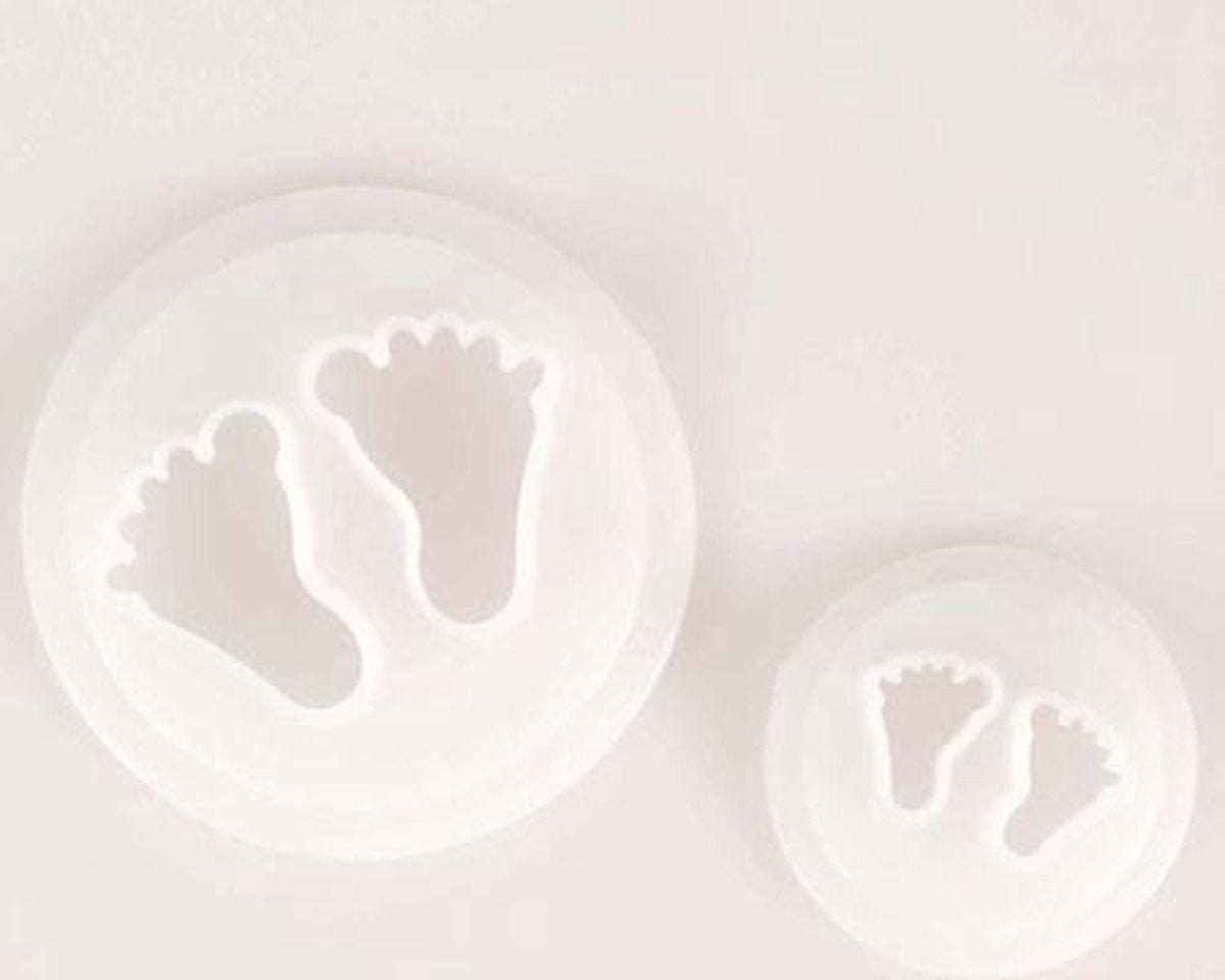 FMM Baby Voetjes Fondant Uitsteker Set/2