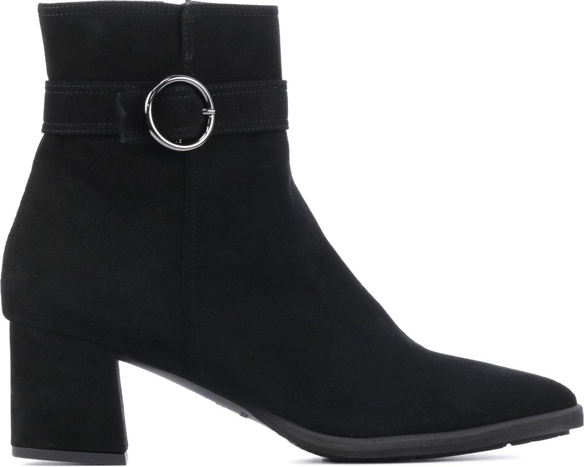 Brunate Vrouwen Suède  Enkellaarsjes / Laarzen / Damesschoenen 68222 - Zwart - maat 39.5