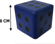 Dobbelsteen Coated Foam 8 CM BLAUW
