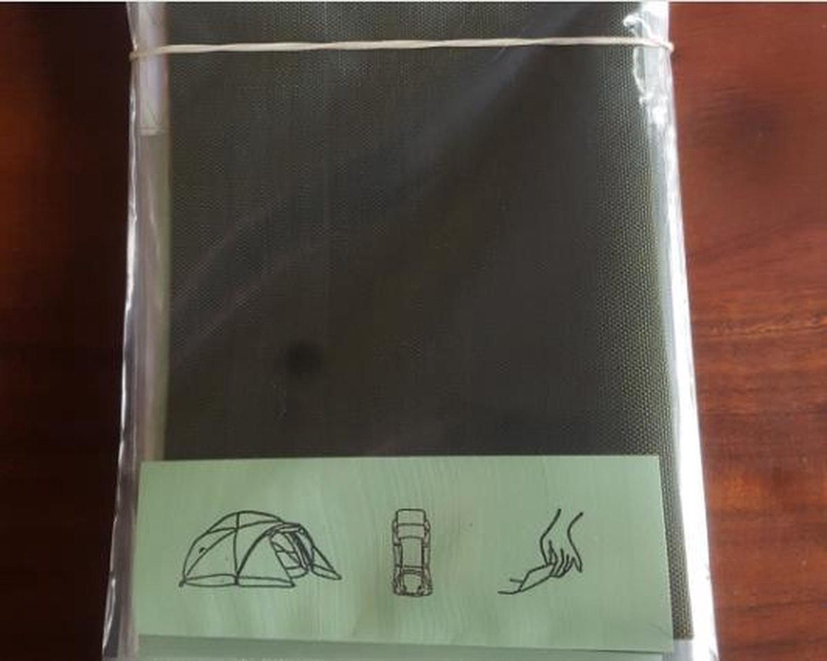 Allcamp Zelfklevend reparatiedoek heavy - khaki - 12 x 20 cm