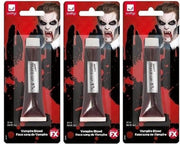 3x Nep bloed schmink/make up tubes 28 ml - Kunstbloed - Horror/Halloween thema filmbloed