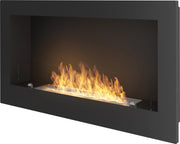 INFIRE - bio-ethanol haard met glasplaatje - BRANDTIJD 4-6uur-Sfeerhaard-wandsfeerhaard- 90 x 49 cm