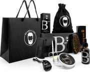 LB Products™ Gift Collection II - Baardverzorging set - Baard roller - Schaar - Baardolie -  Vaderdag Cadeau - Balsem - Kam - Borstel - 50 gr