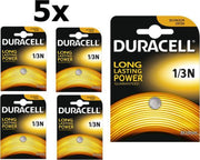 5 Stuks Duracell CR1/3 / 1/3N / 2L76 / DL1/3N / CR11108 / 2LR76 3V lithium knoopcel batterij