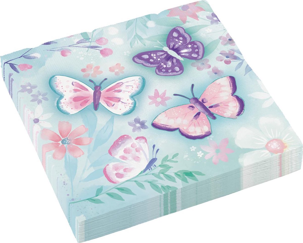 Servetten vlinders (16 stuks)