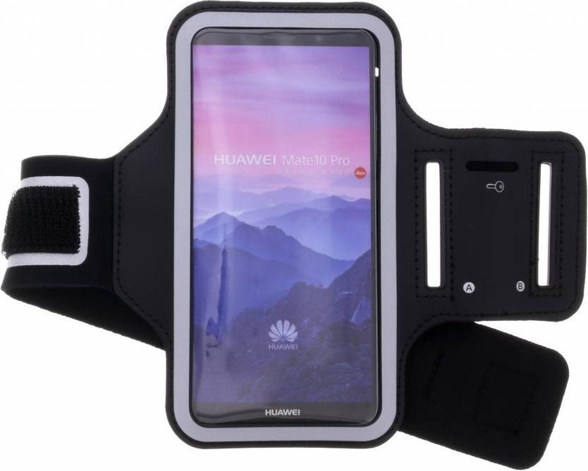 Zwart Sportarmband Huawei Mate 10 Pro - Zwart / Black