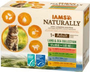 Iams Naturally Kat Adult Land - Sea Collection 12x85 gr