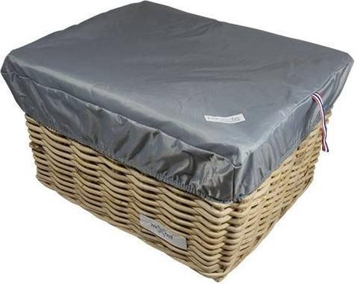 Box L Zilver voor fietsmand of fietskrat