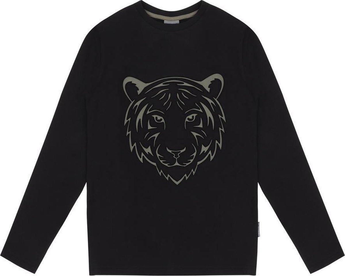 Vinrose - Longsleeve Tijger Zwart 134-140