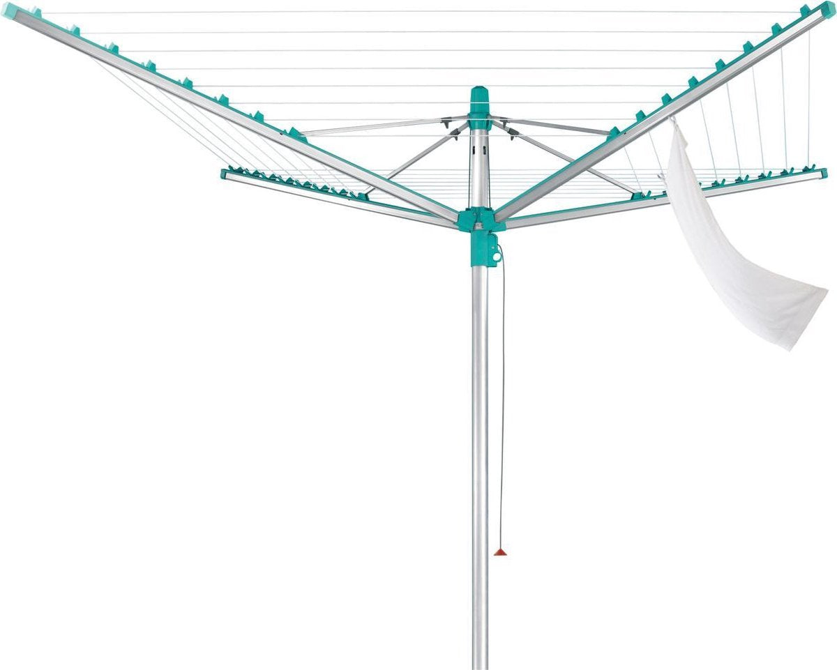 Leifheit – Droogmolen Linomatic 500 met bodemhuls – 50 meter -waslijnenautomaat - easy lift systeem