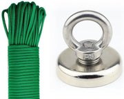 Vismagneet - 75 KG Trekkracht - 15 Meter Touw