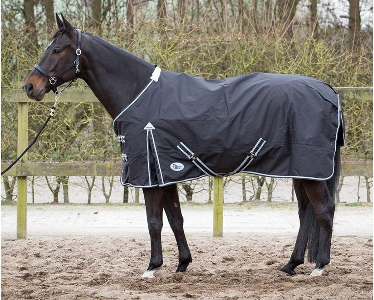 Harry's Horse Thor deken 0 grams met fleece lining zwart 195cm