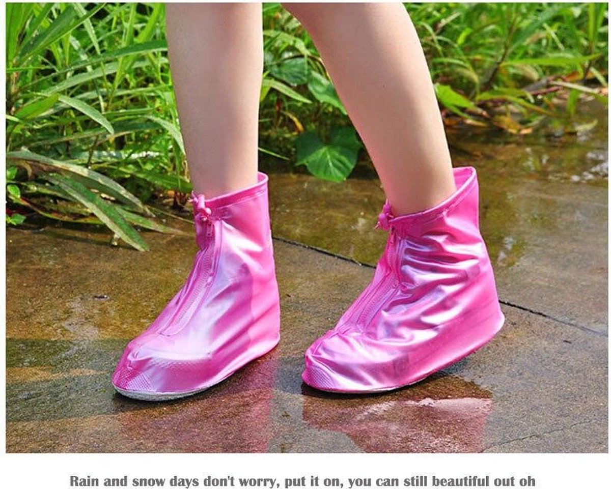 Hoge Kwaliteit waterdichte overschoenen met  stevige antislip en rits
