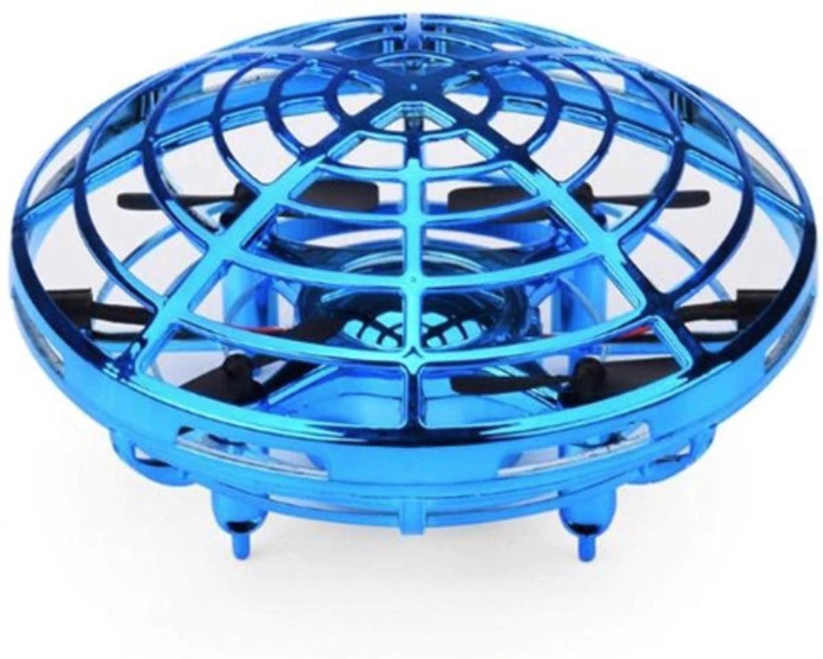 Jumalu Mini RC UFO Drone - Quadcopter - Helikopter - Speelgoed - Zwevende UFO - 4 Propellers - USB oplaadbaar - Blauw