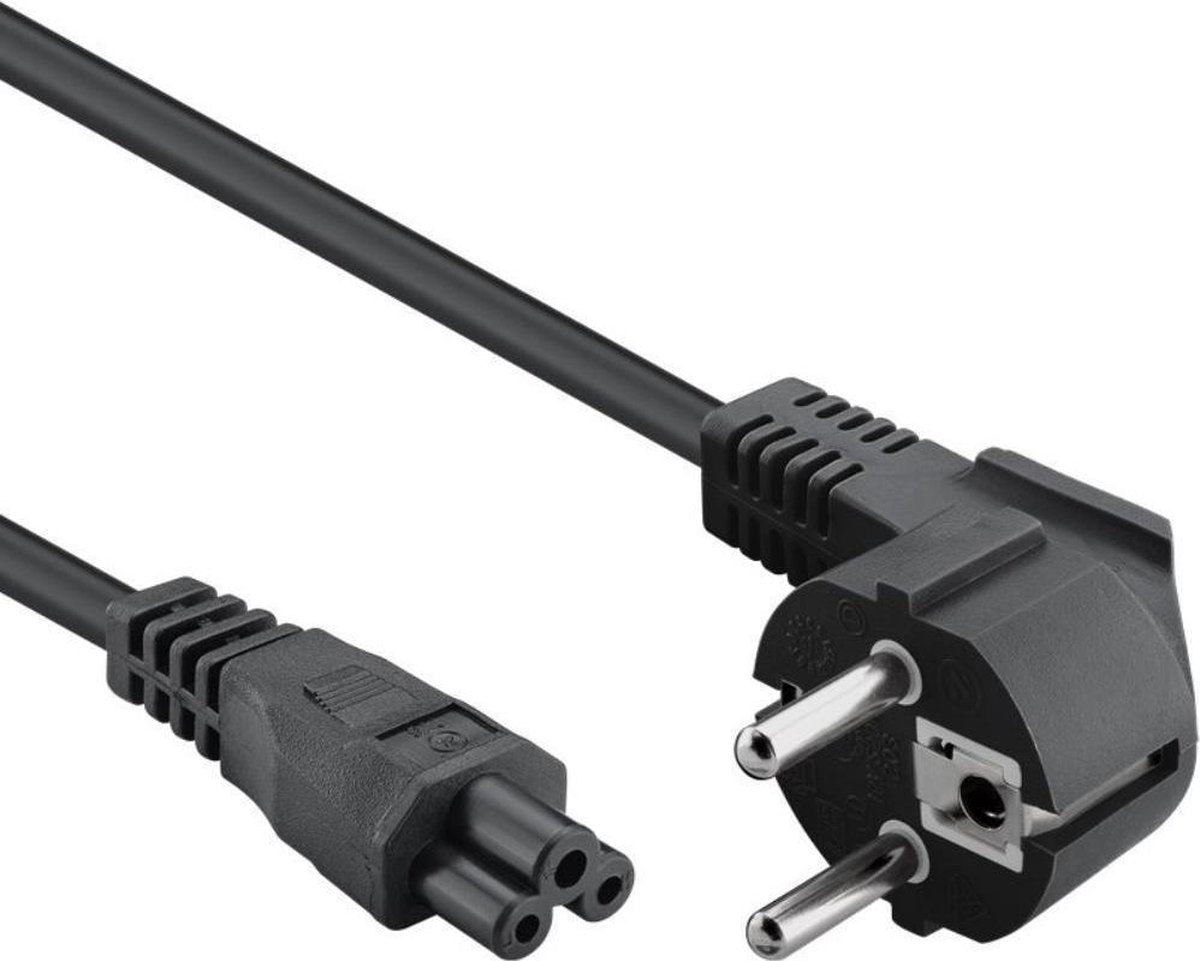 Allteq - Schuko naar C5 apparaatsnoer - 0.5 meter - Zwart