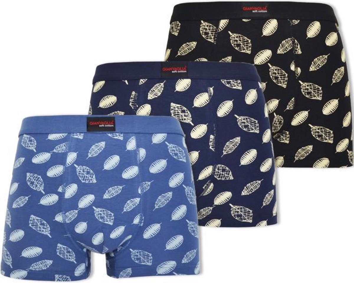 Gianvaglia Boxershort - 3-pack - Leaf - Maat M