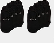 McGregor Footie sokken | Zwart | 4 paar / 4-pack | Maat 43-46 | geschikt als sneakersok | Met antislip in de Hiel!