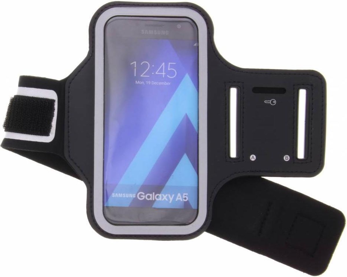 Zwart Sportarmband Samsung Galaxy A5 (2017) - Zwart / Black