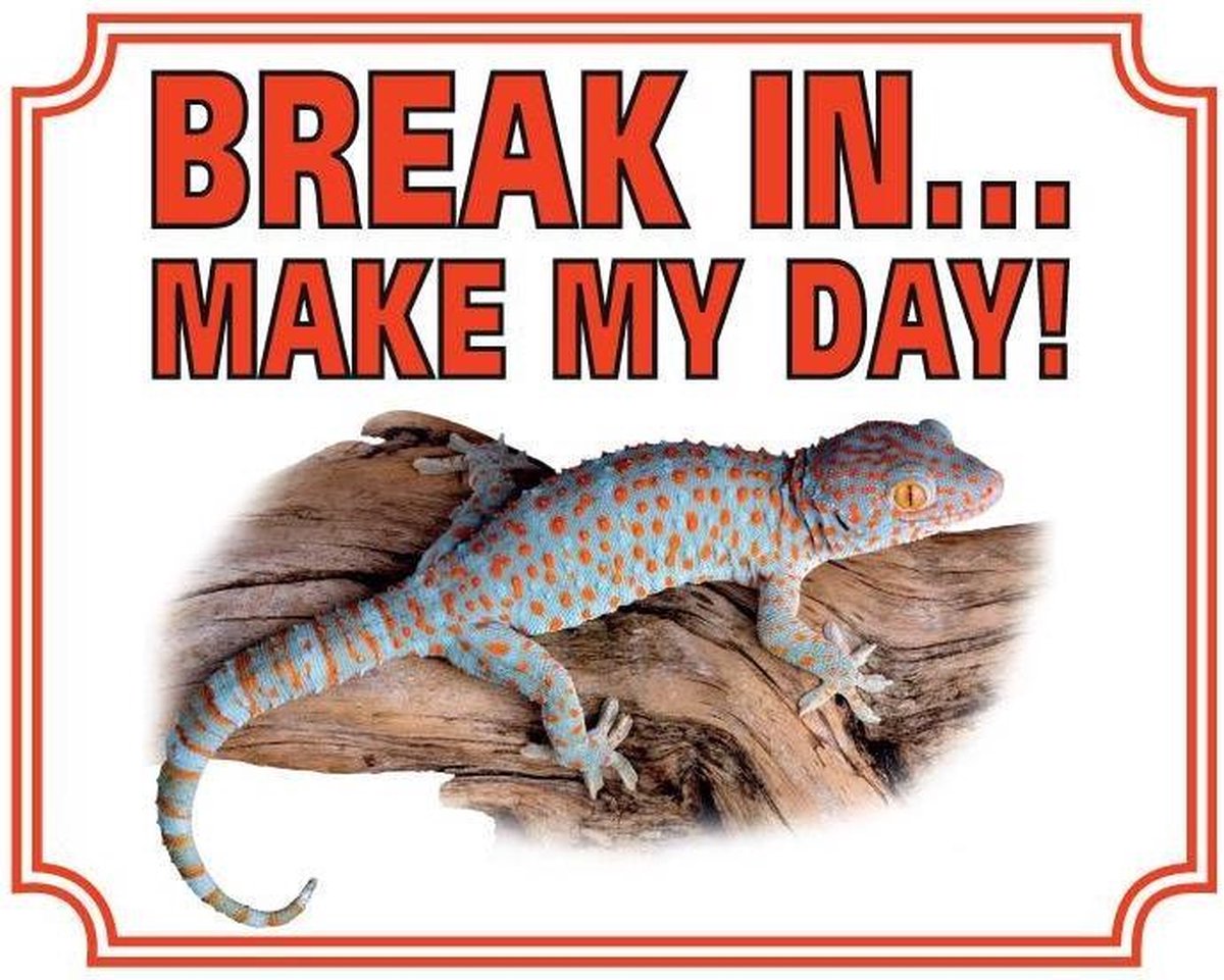 Waakbord - 84 - Gekko - 20x25 cm