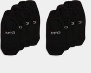 McGregor Footie sokken | Zwart | 4 paar / 4-pack | Maat 39-42 | geschikt als sneakersok | Met antislip in de Hiel!