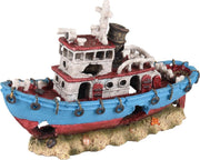 Aquarium Ropa Scheepswrak - Blauw - 28 x 9.5 x 18.5 cm