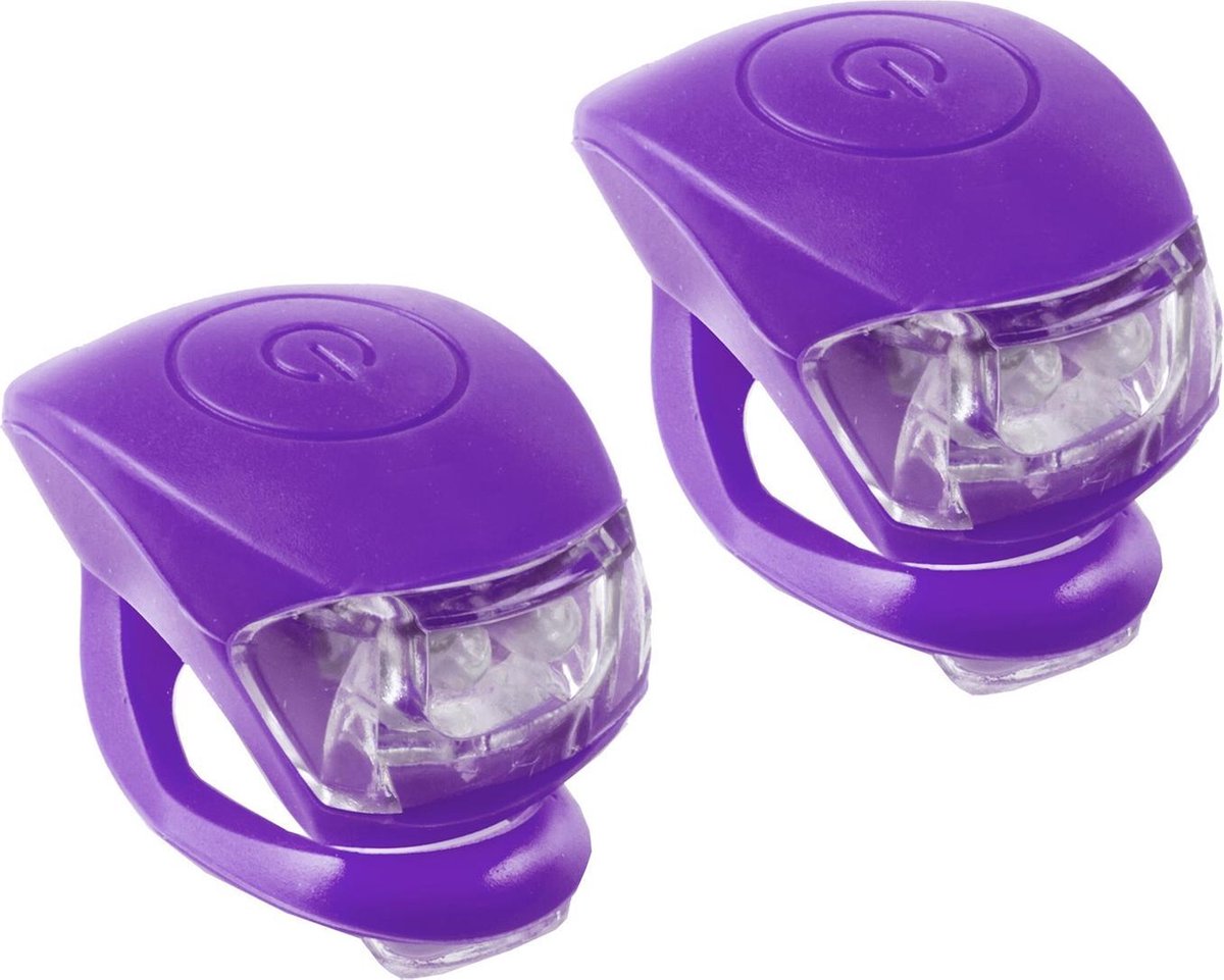 M-wave Verlichtingsset Led Paars 2 Stuks