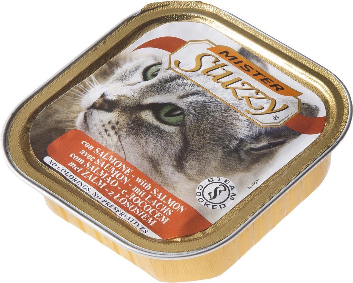 Stuzzy Zalm - Kat - Natvoer - 32 x 100 gr