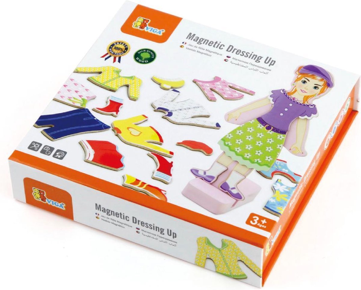 Viga Toys - Magnetisch Aankleedspel - Meisje