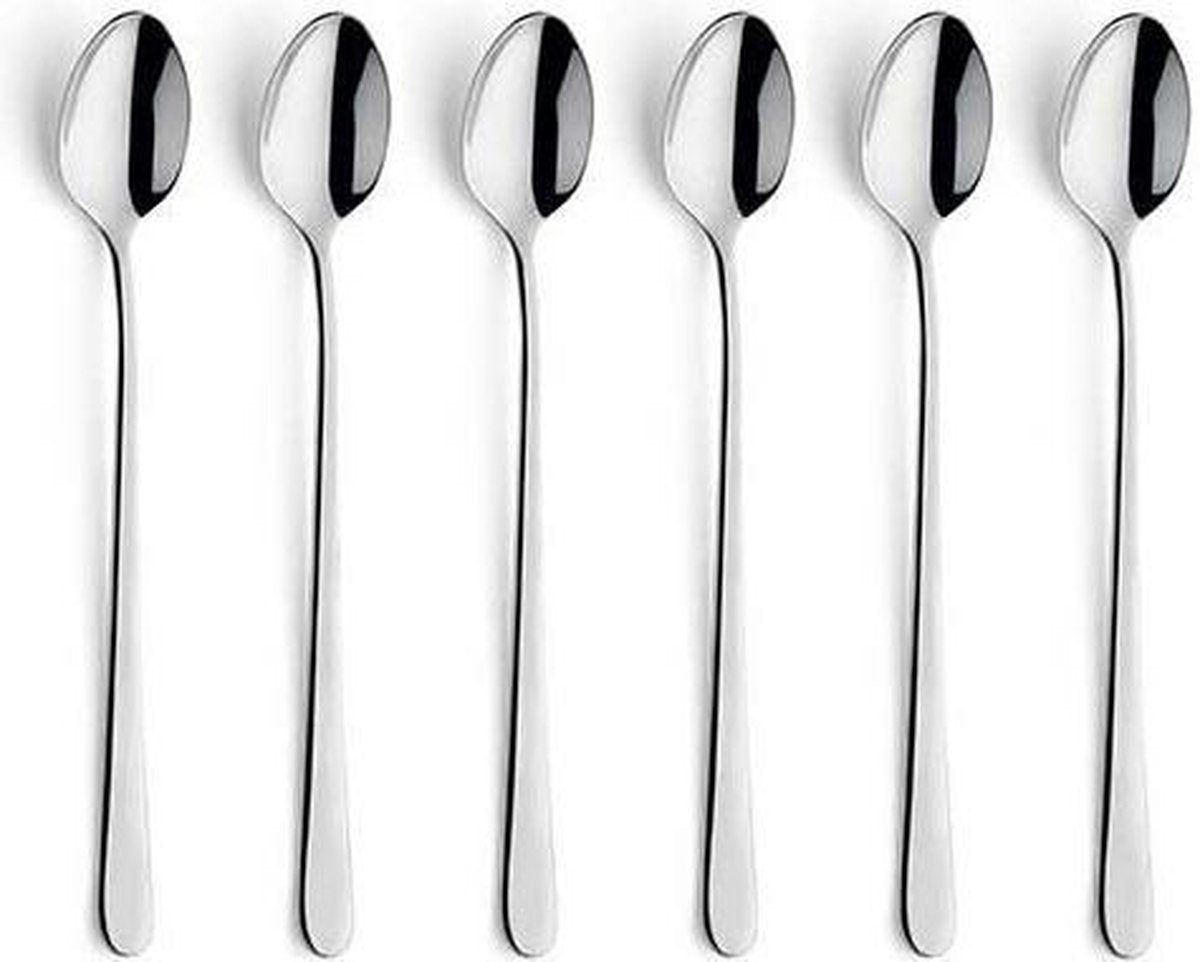 Amefa Austin - Latte-sorbetlepel  - RVS - (Set van 12) en Yourkitchen E-kookboek
